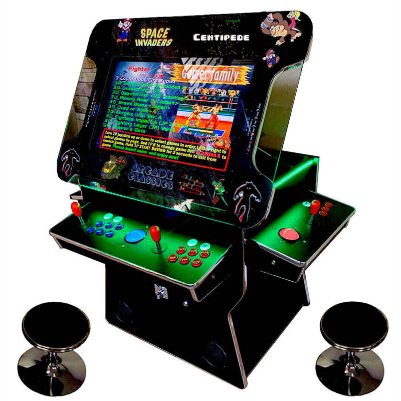 Cocktail Arcade Machine 4600 Games Tilt Up Black Lift Up Retro Multi-cade Table
