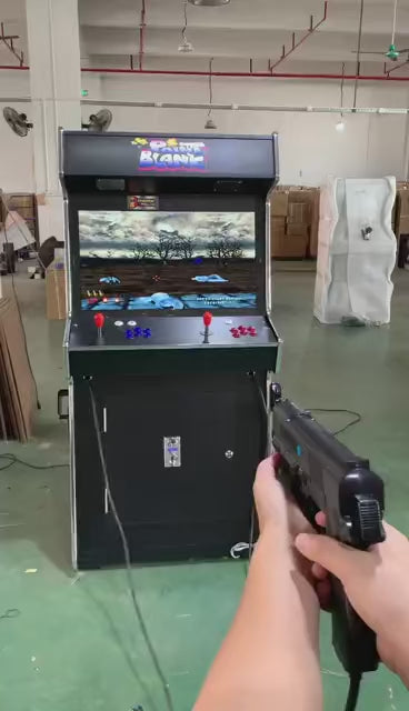 2 PLAYER STANDUP Arcade Machine With 2 shooting Guns 4600 Games Multi-cade Upright Retro Cabinet Black