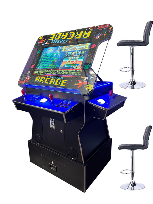 Cocktail Arcade Tilt lift up Arcades With Riser machine Retro Commercial Grade 4600 Games