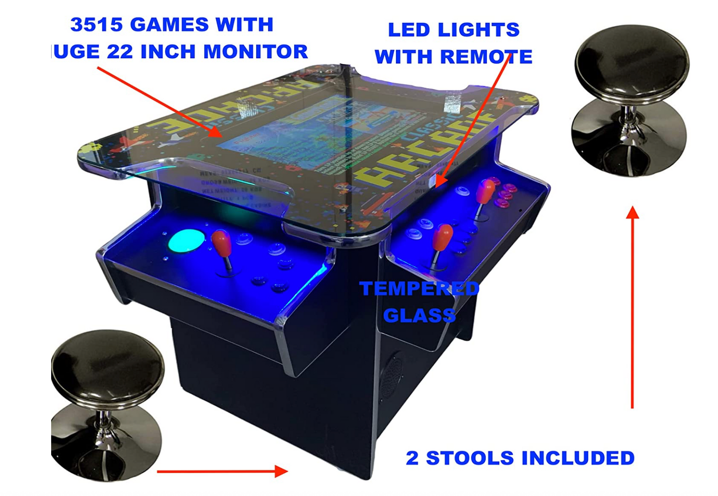 TRACKBALL Cocktail Arcade Machine 4600 Multi cade Retro 4600 games Cabinet