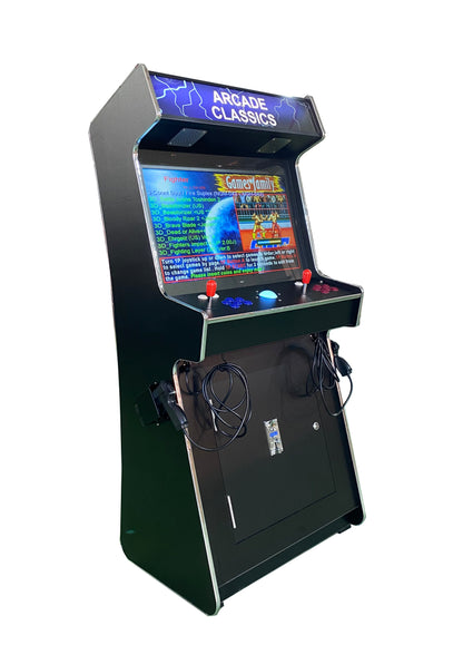2 PLAYER STANDUP Arcade Machine With 2 shooting Guns 4600 Games Multi-cade Upright Retro Cabinet Black