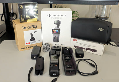 DJI Osmo Pocket 3 Creator Combo + Extra Accessories | 4K Gimbal Camera Vlog  Kit