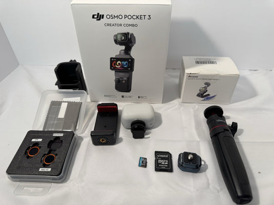 DJI Osmo Pocket 3 Creator Combo–Hardly Used, Original Box + Accessories