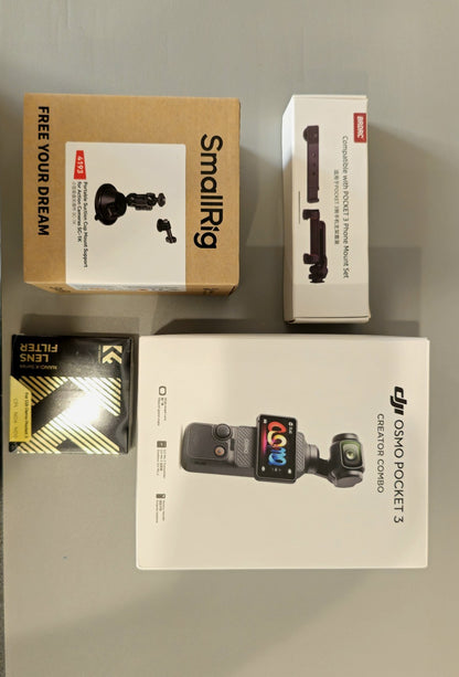 DJI Osmo Pocket 3 Creator Combo + Extra Accessories | 4K Gimbal Camera Vlog  Kit